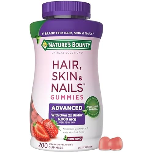 Nature's Bounty Optimal Solutions Advanced Hair, Skin & Nail Pectin Gummies