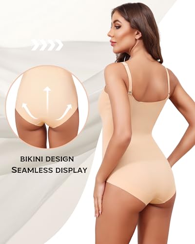 Shapewear Bodysuits For Women Tummy Control Seamless Sleeveless Body Shaper Body Suit XS-XL4