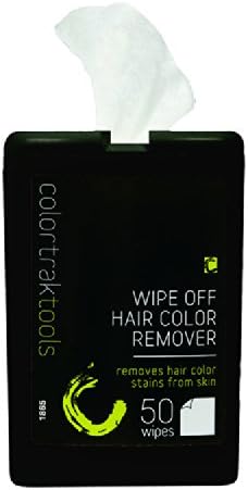 color trak Canister Wipe Off Hair Color Remover Towelette, 50 Count