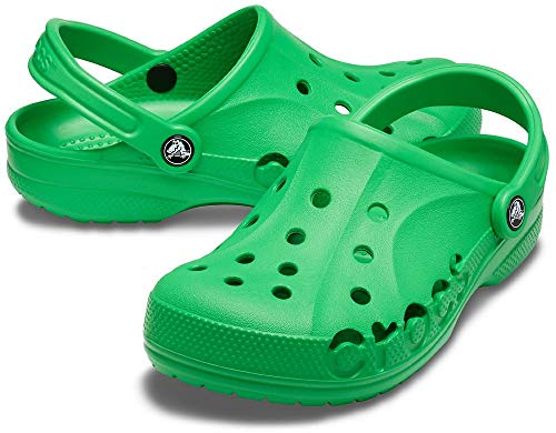 Image of Crocs Men's and Women's Slip-On Baya Clog, Grass Green, 5 Women /7 Men