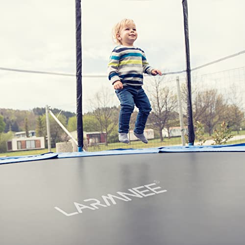 LARMNEE Trampolin Ø 244/305/366 cm, Kindertrampolin Outdoor mit Sicherheitsnetz, mit Randabdeckung und Leiter… – Bild 4