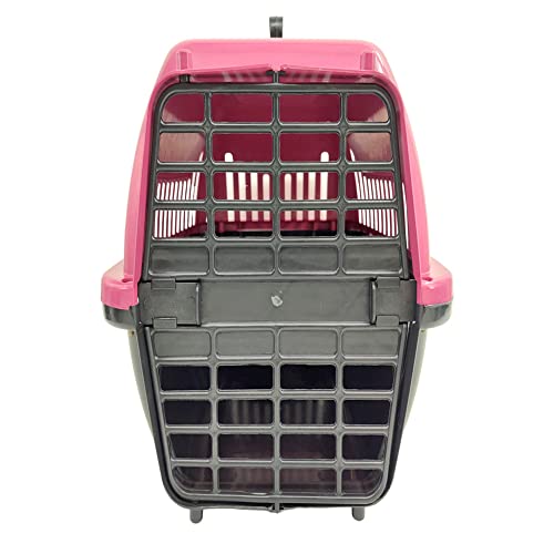 Caixa de Transporte Pet N2 Cães Gatos BrinqPet Cor: Rosa