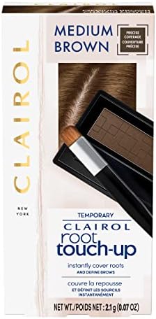 Clairol Root Touch-Up Temporary Concealing Powder, Medium Brown Hair Color, Pack of 1