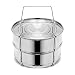 Stackable Steamer Insert Pans, Stainless Steel Insert Steamer for 6/8 Quart Instant Pot Pressure Cooker Baking Lasagna Pans Pot in Pot Accessories Cook 2 foods at Once