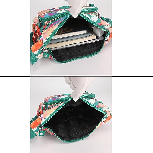 Image of Pealwel Women Shoulder Handbag Roomy Multiple Pockets Bag Ladies Crossbody Purse Tote Top Handle Satchel