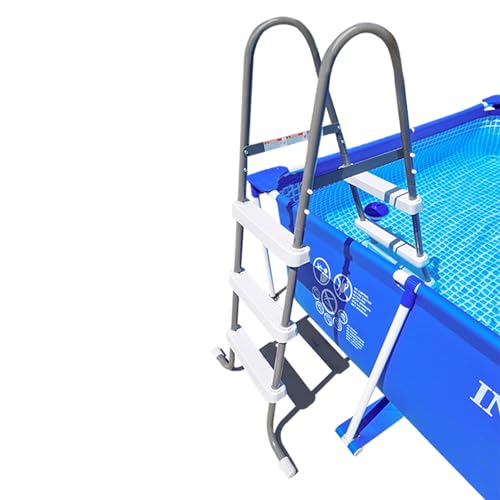 Escalera para piscina con pasamanos de acero inoxidable miniatura 7