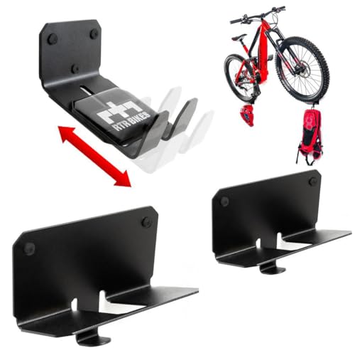 RTR BIKES Crank PRO Professional Fahrradaufh&auml;ngung Fahrradhalterung f&uuml;r die Wand - Wandhalterung Ideal zum Platzsparenden Aufh&auml;ngen vom Fahrrad f&uuml;r Zuhause, Garage und Fahrradladen