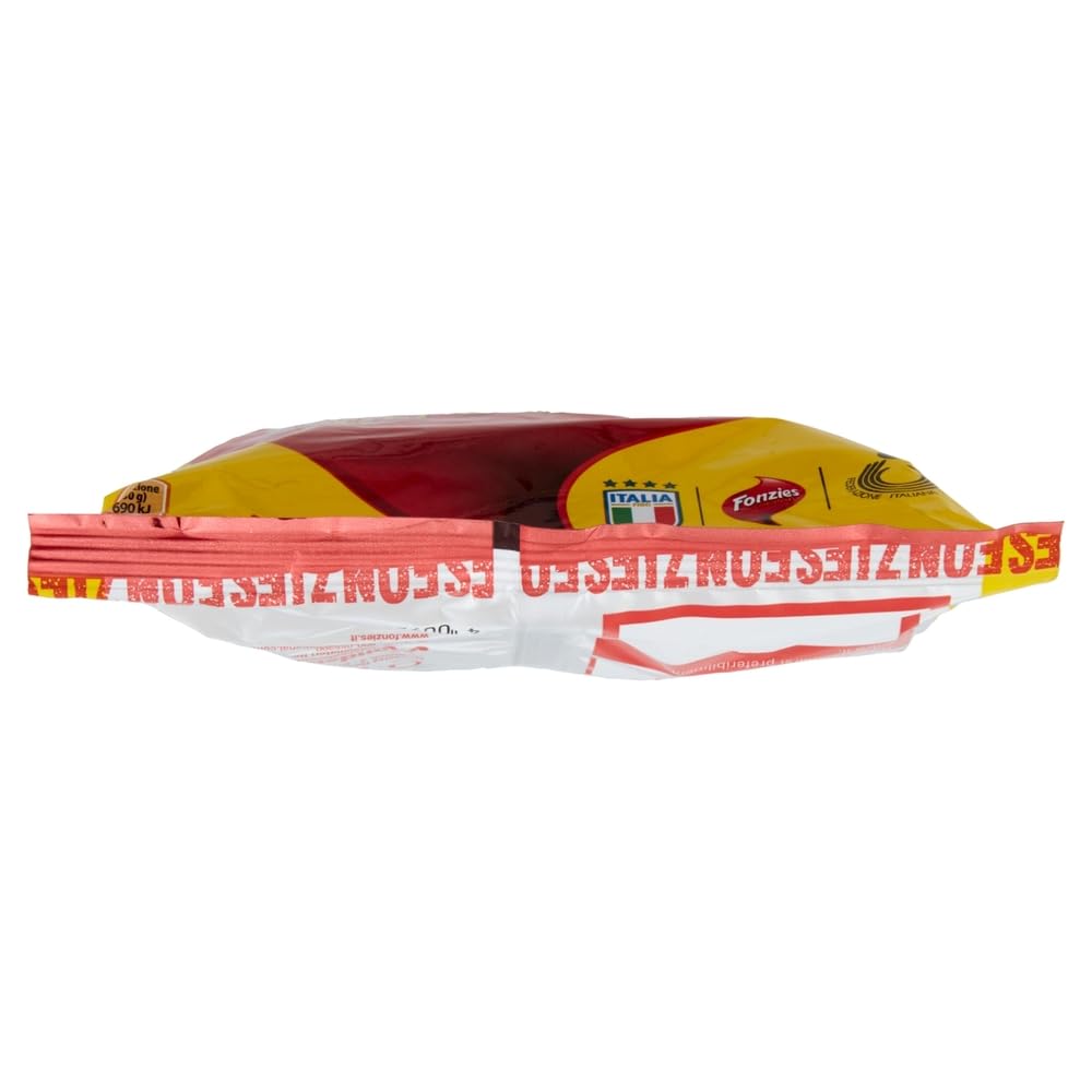 Fonzies Der originale, Original knusprige Mais-Snack mit Käse-Geschmack, Mais snack mit Käse –Beutel 24 x 100g + Beni Culinari Kostenloser Schlüsselanhänger