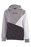 Pull de qualité supérieure NOROZE Garçons Sweat à Capuche Enfants Contraste Fleece Sweat-Shirt Pull-Over Haut (9-10 Ans, Anthracite)