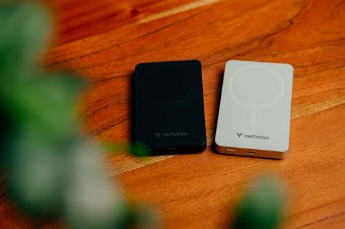 Verbatim Charge 'N' Go Essentials Magsafe 10.000 Mah 15 W Magnetico, Pd 20 W, Funzione Di Ricarica Rapida Con Indicatore Led Per Iphone 16/15/14/13/12 Pro/Pro Max, Incluso Cavo USB-C A USB-C, Verde - 7