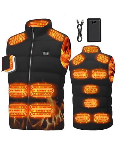 Electric Heated Vest for Men: Lightweight Heated Jacket with 16000mAh Battery - Winter USB Heating Vest for Hunting