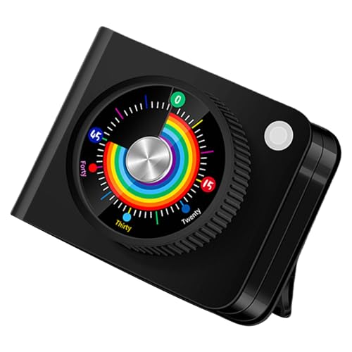 Temporizadores visuales de cuenta regresiva, operaciones silenciosas, herramienta de gestión del tiempo de ABS negro para hogares, gimnasio, oficina, temporizadores multiusos para hornear y fitness