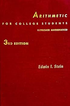 Hardcover Arithmetic for College Students, 3rd edition (Refresher Mathematics) Book