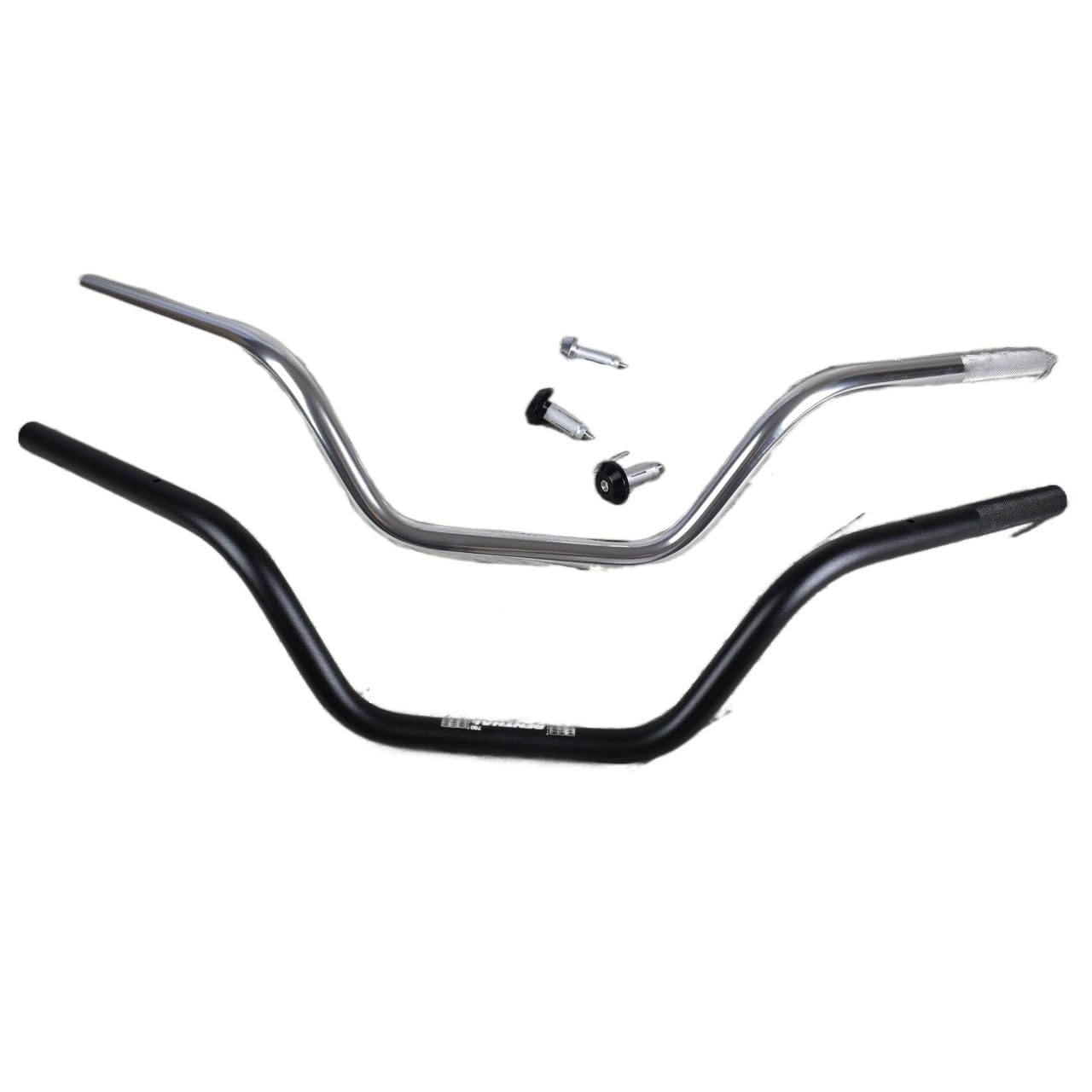 Manubrio Moto Regolabile 7/8 (22mm) In Alluminio Anodizzato Nero – Per Yamaha E Scooter 125cc - Foto 2
