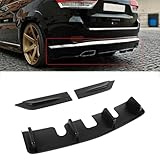 MUNALP Add-on Rear Diffuser for Jeep Grand Cherokee Summit/High Altitude 14-16 Rear Bumper Lip Spoiler Chin Splitter Accessories ABS Plastics (Glossy Black)