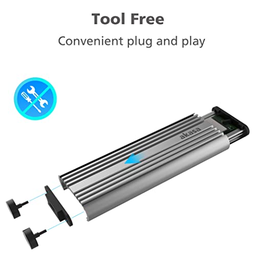 Carcasa externa aluminio para SSD M.2 PCIe NVMe USB 3.2 20Gbps miniatura 6