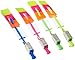 Set of 12 Flashing LED Sling Shot Flare Arrow Helicopter Children's Kid's Toy Flyer (Colors May Vary)
