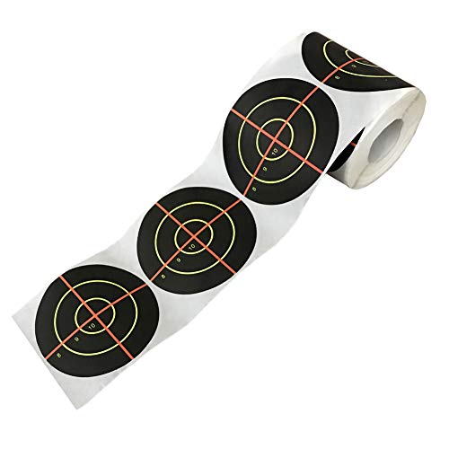 Pistep Splatter Targets For Shooting 3 Inch Reactive Paper Target Stickers 250 Self Adhesive Target Roll For Bb Gun, Pellet Gun, Airsoft, Pistol, Rifle Shooting Practice #TOP3