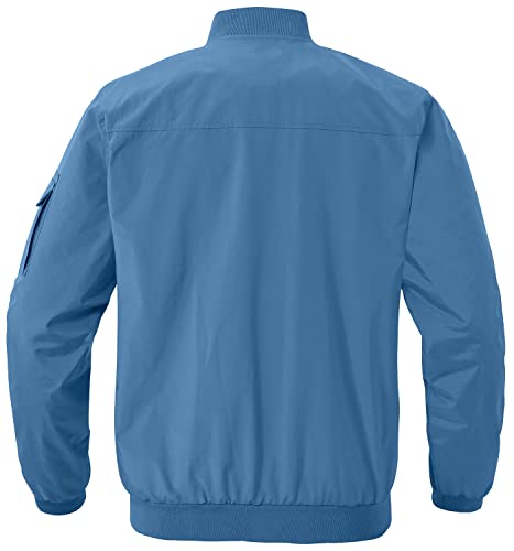 Image of Gopune Men's Windproof Bomber Jacket Lightweight Windbreaker Outdoor Golf Fashion Coat
