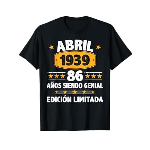 Abril 1939 86 Años Hombre Cumpleaños Regalo Abril 1939 Camiseta