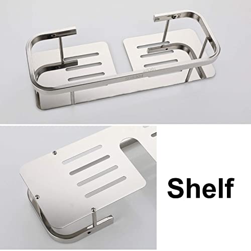 Sistema de Ducha de Hotel, Set de Ducha Montado en Pared de Acero Inoxidable con Repisa en el Techo, Mezclador de Ducha de Altura Ajustable para Baño y Gimnasio miniatura 5