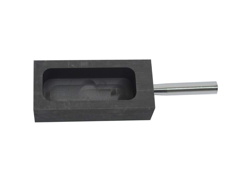 LLF Moule en graphite doré et argenté pour fondre le moulage avec barre en métal - 2kg