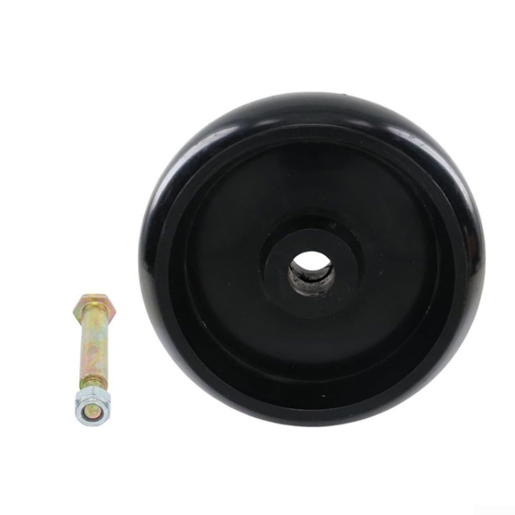 2 ruedas de cubierta de cortacésped GX10168 para John- Deere- D140 D160 D170 L100 L110 L120 L130 LA115 Z355E Z425 Z445 Ruedas giratorias de plástico resistentes con pernos, ruedas de calibre