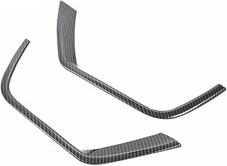 Front Fog Light Lamp Cover Trim Compatible For Jeep Compass 2017 2018 2019 2020 2021 Carbon Car Foglight Molding Garnish Strip Accessories(Carbon Fiber Color)