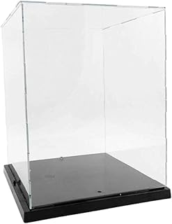 YIJU Clear Acrylic Display Case Protection Showcase Dustproof Collection Acrylic Cube Countertop Cube for Model Cars Souvenirs Collectibles Dolls
