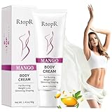 BIOKUSY Fat Burning & Slimming Cream for Belly, Abdomen & Waist - Hot Weight Loss Treatment with Natural Ingredients, Mango Scented - Firming & Skin Tightening(1 PCS)