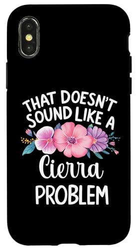 Cierra Personalized Cute Flower Girls Cierra Name X}zP[X iPhone X/XS p