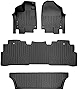 MAXLINER Custom Fit Floor Mats 3 Row Liner Set Black Compatible with 2018-2022 Honda Odyssey - All Models