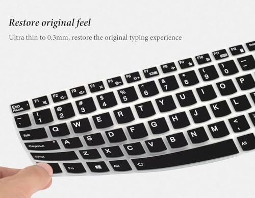Image of Saco Laptop Keyboard Protector Cover for 2024 Lenovo LOQ 15.6 Inch|Legion 5|Lenovo Legion 5 Pro /Legion Slim 5 5i 16 inch|Lenovo ideaPad Gaming 3 3i 15.6 Inch Gaming Laptops - Black