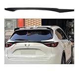 Compatible For Mazda CX-5 CX5 2018 2019 2020 2021 2023 Rear Middle Spoiler Wing Carbon Fiber Trunk Lip Wing Black White Spoiler Car Styling(Matte black)