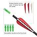 ANTSIR 30Inch Archery Carbon Arrow for Adult, Practice Hunting Arrow with Field Point-Adjustable Nock for Compound and Recurve Bow(Pack of 12)