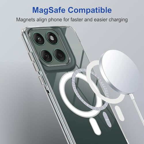 Image of Zapcase Back Case Cover for Motorola Edge 70 5G | Compatible for Motorola Edge 70 5G Back Cover | Compatible with MagSafe | Scratch-Resistant Back Cover | Clear