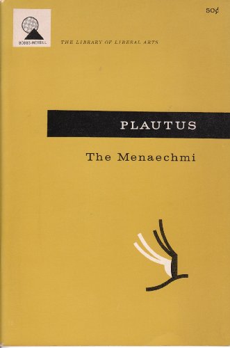 Plautus: The Menaechmi (Number Seventeen) B002Z9AT14 Book Cover