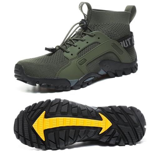 Mens Hiking Water Shoes Non-Slip Breathable Large Size Sock Sneakers Outdoor Sports Running Trekking Walking Shoes for Men