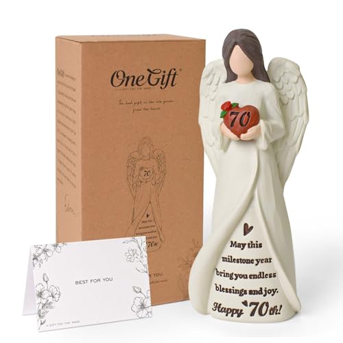 New Beginnings Gifts for Women, Congratulations Gifts for New Job, Graduation, Promotion, Retirement, Leaving Farewell Gift for Coworker, Hand-Painted Daisy Decor Angel Figurines for Women