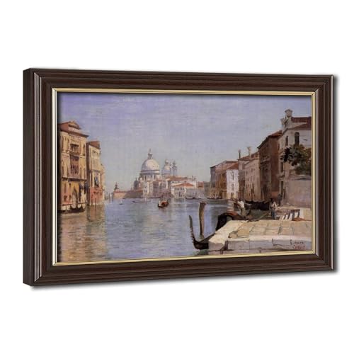 Tableau Venise de Camille Corot : décoration murale sur toile haute qualité pour salon chic