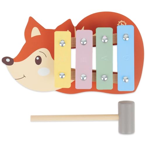 Bieco Xilofono Bambini Legno - Strumento Musicale per Bambini 1-4 Anni