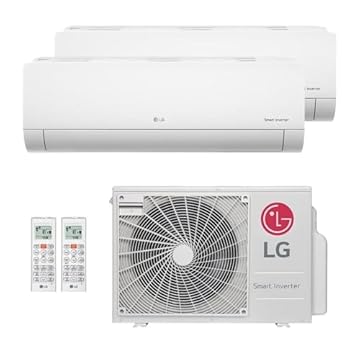 Ar-Condicionado Multi Split Inverter LG 18.000 (1x Evap HW 9.000 + 1x Evap HW 12.000) Quente/Frio 220V