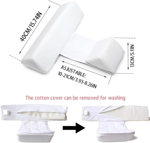 Image of Side Sleeper Weddge Adjustable Soft and Breathable Pillow | crib wedge for baby reflux