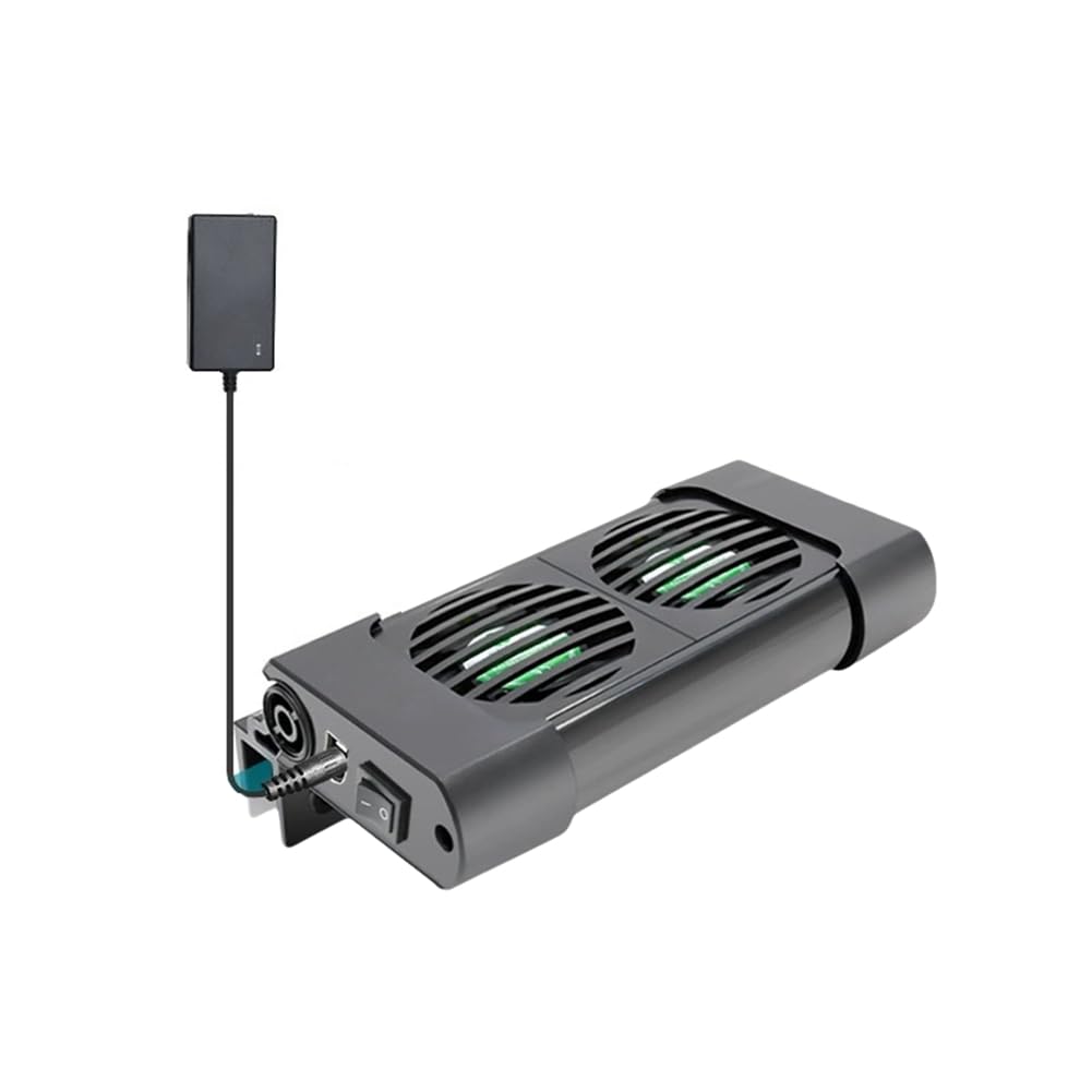 Ventilador de acuario doble para enfriar peceras con enchufe UE regulable