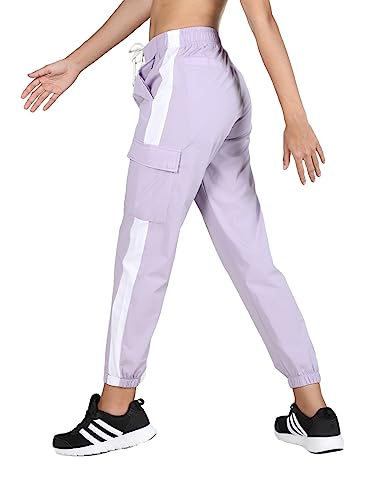 Image of CHKOKKO Women High Rise Sports Gym Track Pant Running Lower with Cargo Pocket