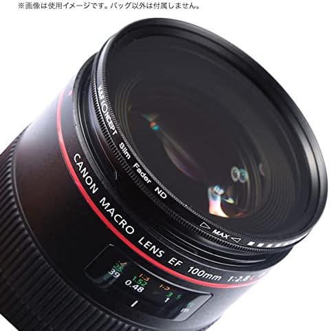 K&F Concept Variable ND Filter mounted on a camera lens, angled view
