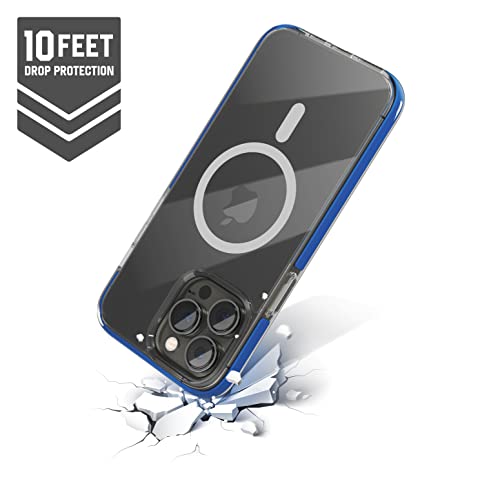Image of eller sante Guard MagPro for iPhone 14 Pro Case Cover, 10 Feet Drop Protection, Shockproof, Scratch Resistant, Slim, Thin Compatible with MagSafe iPhone 14 Pro Back Cover - Dark Blue
