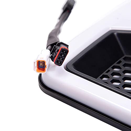 Advanblack Led Light, Running, Turn Signal, Lower Fairing Grills, Switchback Flare Fit For 2014 15 16 17 18 19 20 21 22 2023 Harley/Davidson Touring, Road Glide, Street Glide, Electra Glide, 1 Pair #TOP6