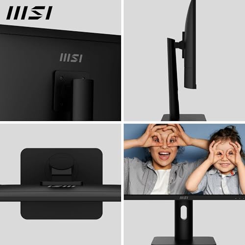 Image of MSI PRO MP273UP E6 27-Inch 4K UHD Computer Monitor, 3840 x 2160 IPS, 60Hz, 4ms, HDR Ready, Eye Care, Built-in Speaker, PiP /PbP, HDMI 2.0b, DP 1.4a, Tilt /Height Adjustable, Vesa Mount, Black