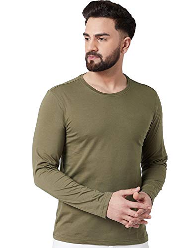 Image of ADRO Men's Cotton Solid Regular Fit T-Shirt